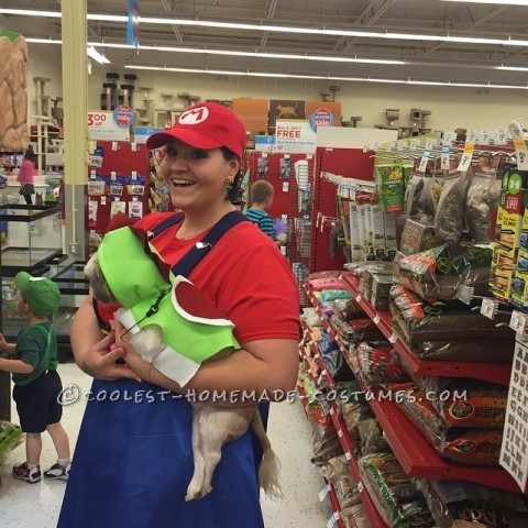 Mom, Child and Dog Super Mario Bros. Costumes