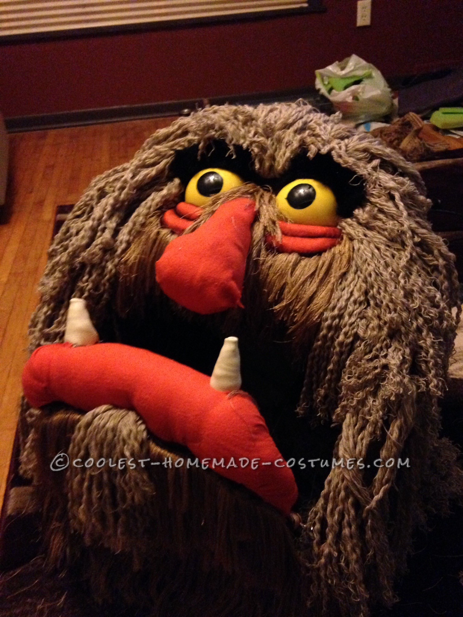 Cool Homemade Sweetums the Muppet Costume