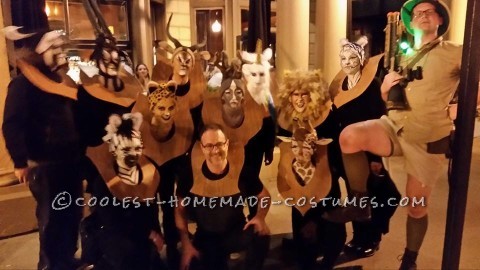 Amazing Taxidermy Animal Heads Funny Group Costume