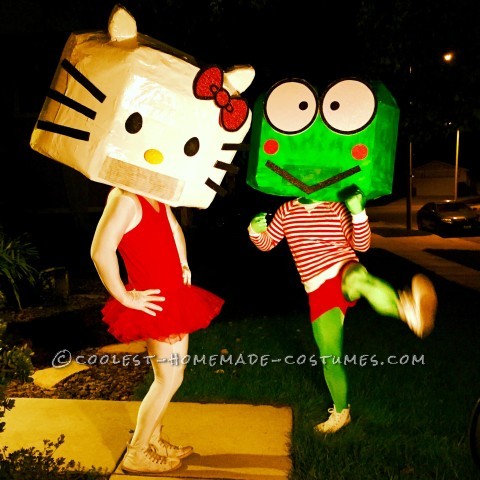 The Adventures of Kitty and Keroppi Couple Costume