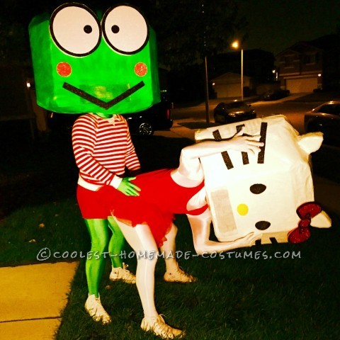 The Adventures of Kitty and Keroppi Couple Costume