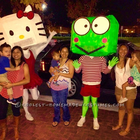 The Adventures of Kitty and Keroppi Couple Costume