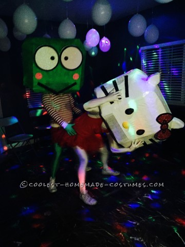 The Adventures of Kitty and Keroppi Couple Costume