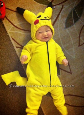 Adorable Pikachu Baby and Ash Mom Costume