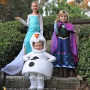 Frozen Group Costume: Elsa, Anna and Olaf