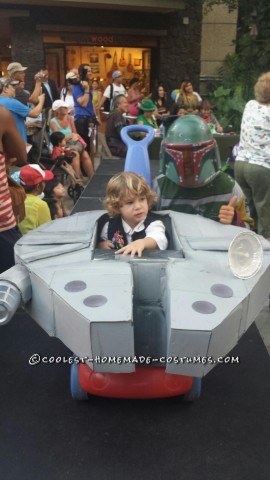 Cool Han Solo Costume, His Ship and His Wookie