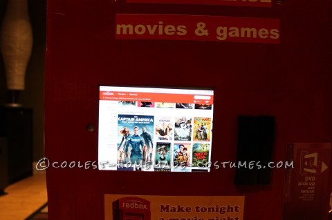 Cool Homemade Redbox Costume for a Boy