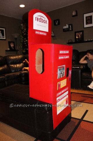 Cool Homemade Redbox Costume for a Boy