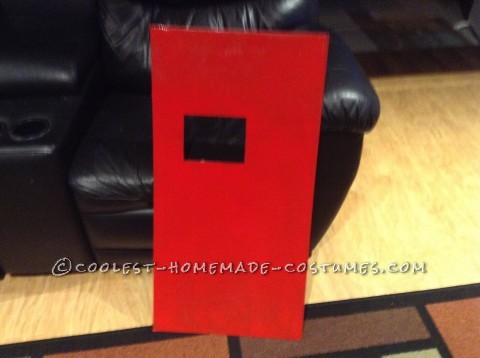 Cool Homemade Redbox Costume for a Boy