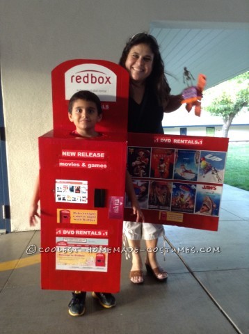 Cool Homemade Redbox Costume for a Boy