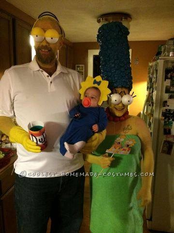 Coolest Simpsons Group Costume  Homemade couples costumes, Simpsons  costumes, Bart simpson costume