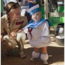 No Sew Toddler Stay Puft Marshmallow Man Costume