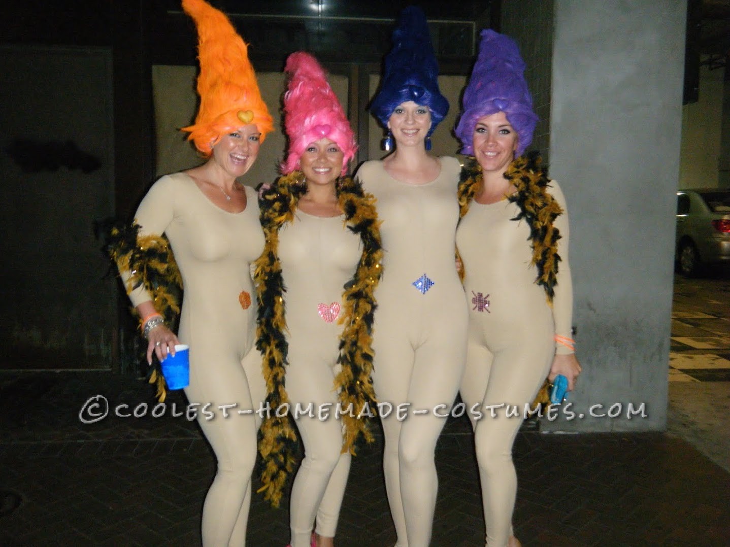 Sexy Treasure Trolls Girls Group Costume