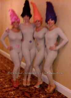 Sexy Treasure Trolls Girls Group Costume