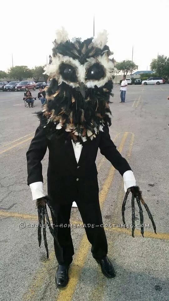 Creepy Owl Man Urban Legend Costume