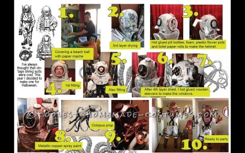 Vintage Deep Sea Diver Costume