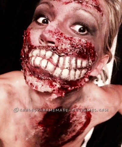 Grotesque Zombie Makeup and Costume