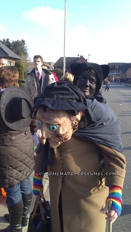 Walpurga the Witch with Her Charming Cat Merlin Illusion Costume