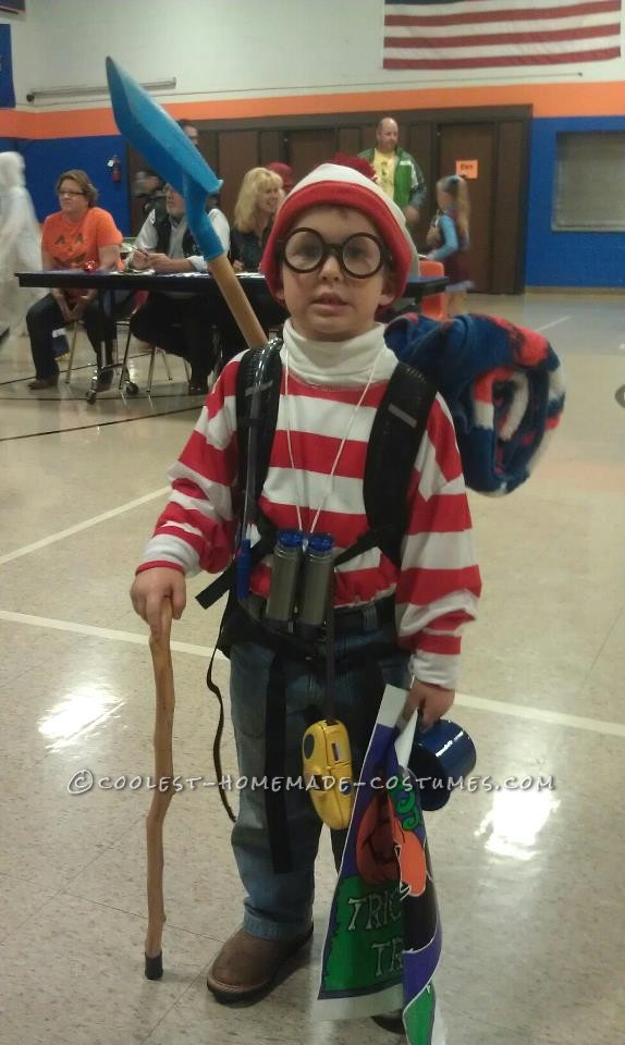 Spruced-Up Where's Waldo Costume for a Boy