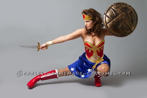 Sexy Wonder Woman Costume - Pin Up Style