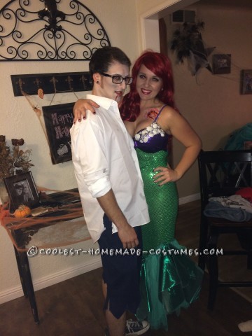 Zombie Prince Eric and Innocent Ariel Couple Costume