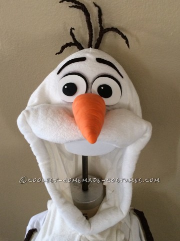 Coolest Homemade Toddler Olaf Snowman Costume