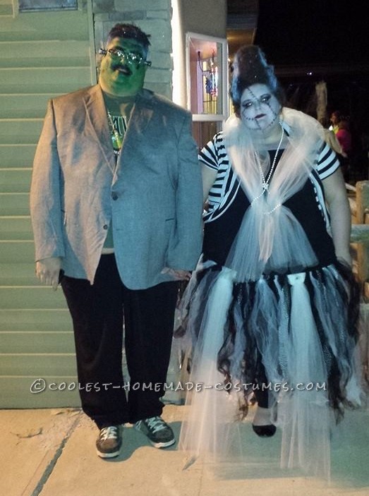 Hair Raising Frankenstein and his Bride Couple Costume!