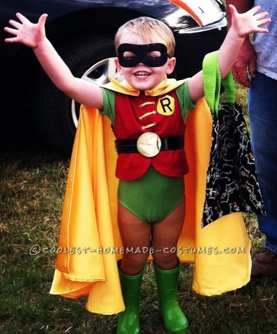 1960s Batman and Robin Child Couple Costumes