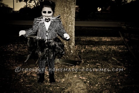 Homemade Jack Skellington Toddler Costume