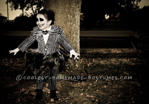 Homemade Jack Skellington Toddler Costume