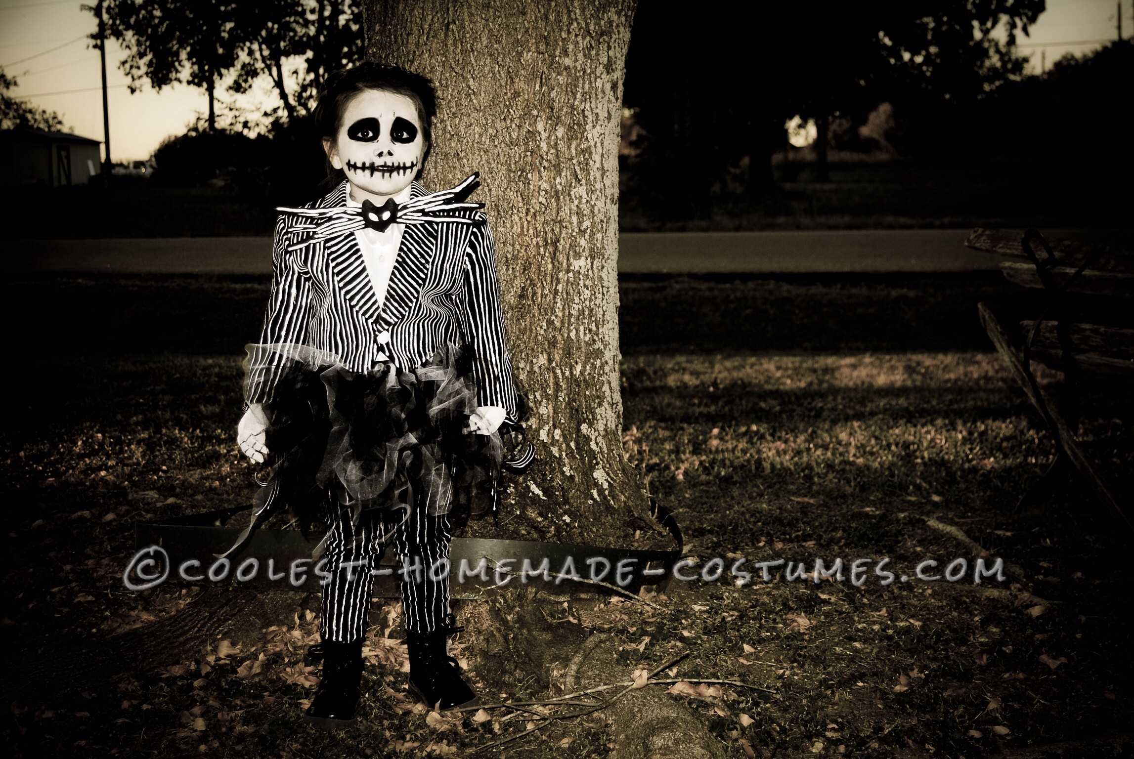 Homemade Jack Skellington Toddler Costume