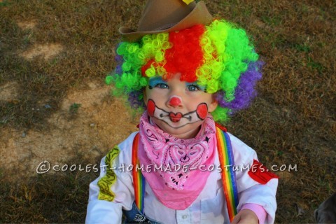 Cute Rodeo Clown Costume for 2-Year-Old