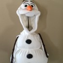 Coolest Homemade Toddler Olaf Snowman Costume