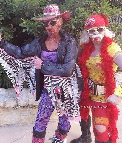 Homemade Zombie Wrestlers Group Costume