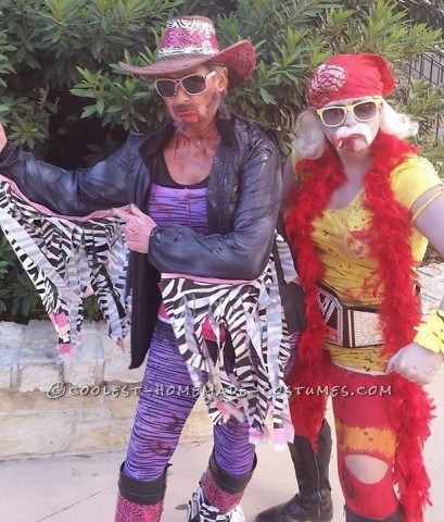 Homemade Zombie Wrestlers Group Costume