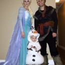 Authentic Frozen Family Costume - Elsa, Olaf, and Kristoff