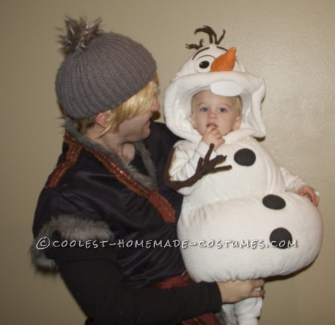 Authentic Frozen Family Costume - Elsa, Olaf, and Kristoff