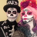 Amazing Day of the Dead Couple Costume