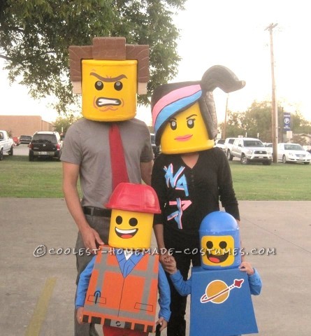 Amazing Family Themed Lego Movie Costumes!