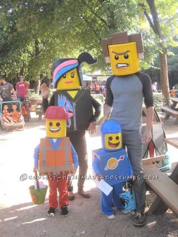 Amazing Family Themed Lego Movie Costumes!