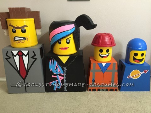 Amazing Family Themed Lego Movie Costumes!
