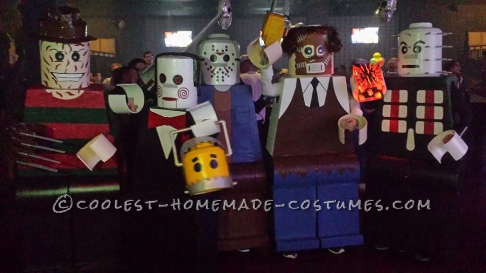 Amazing Lego Men Horror Villians Group Costume!