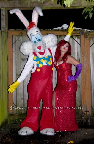 Realistic Handmade Jessica and Roger Rabbit Costumes