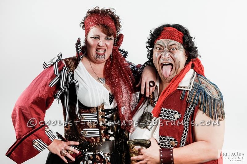 Awesome and Original Maori Pirates Couple Costume