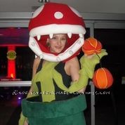 Awesome Woman's Super Mario Piranha Flower Costume