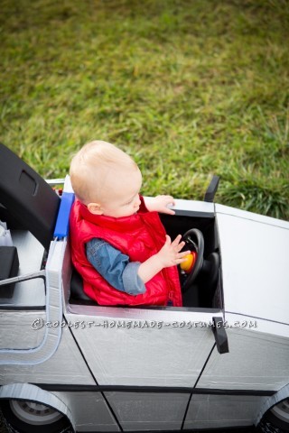 Marty McFly and his Delorean Push Car Toddler Costume