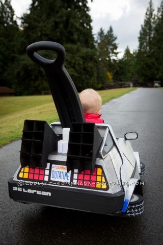 Marty McFly and his Delorean Push Car Toddler Costume