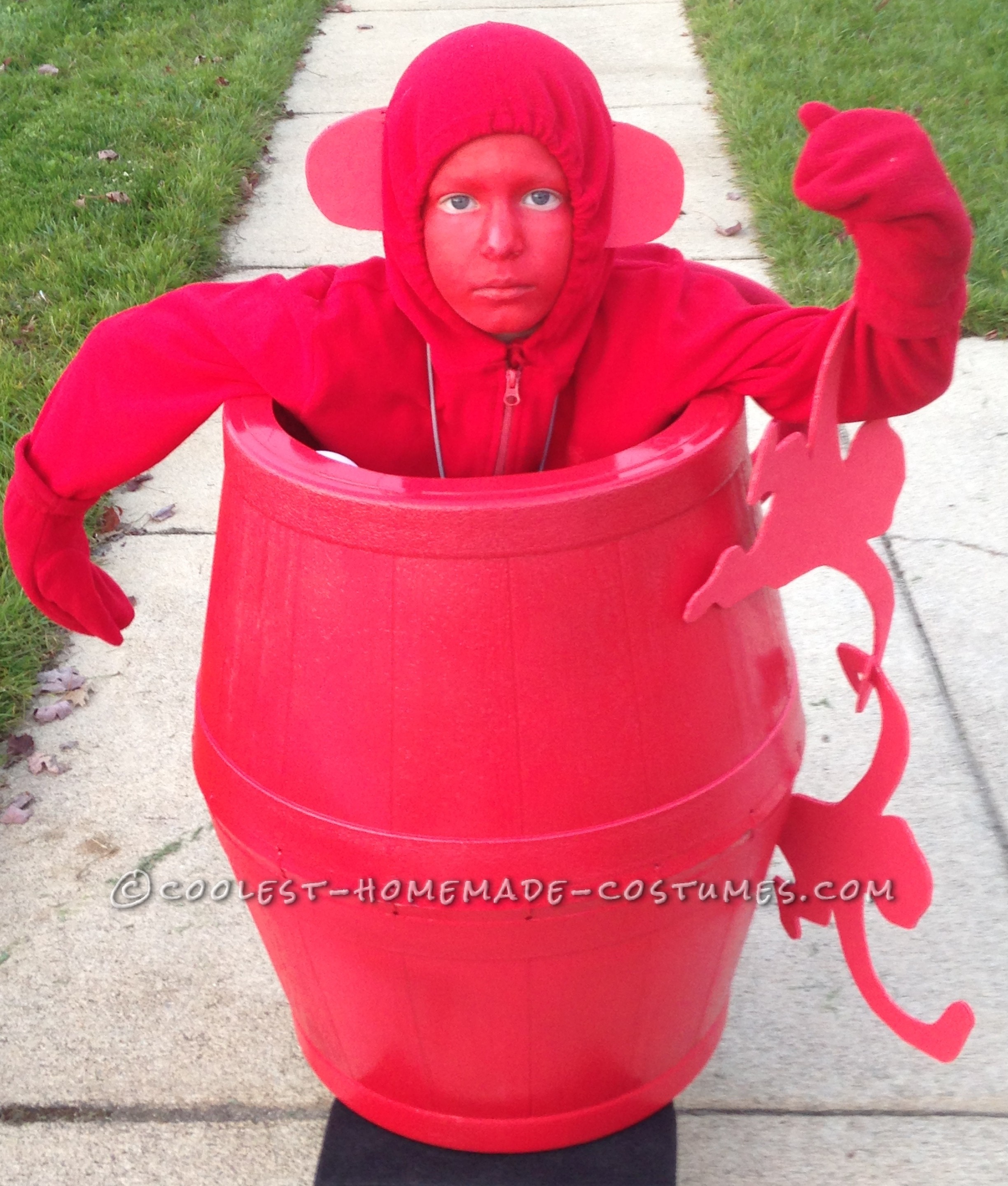 Coolest Homemade Barrel of Monkeys Costume