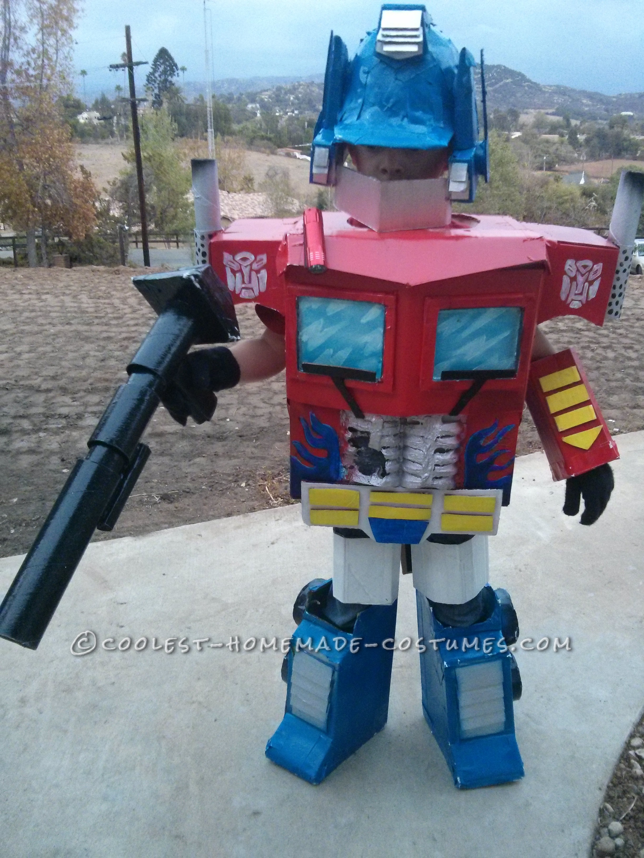 Battle Scarred Optimus Prime Costume for a Boy