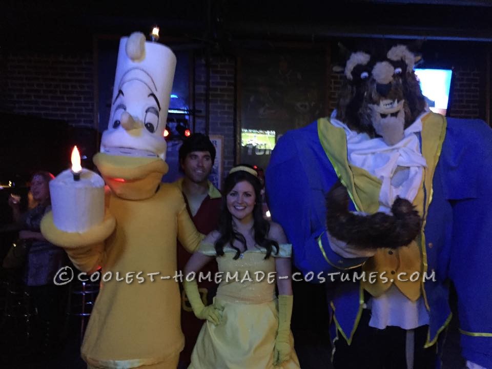 Amazing Homemade Beauty and the Beast Group Costume